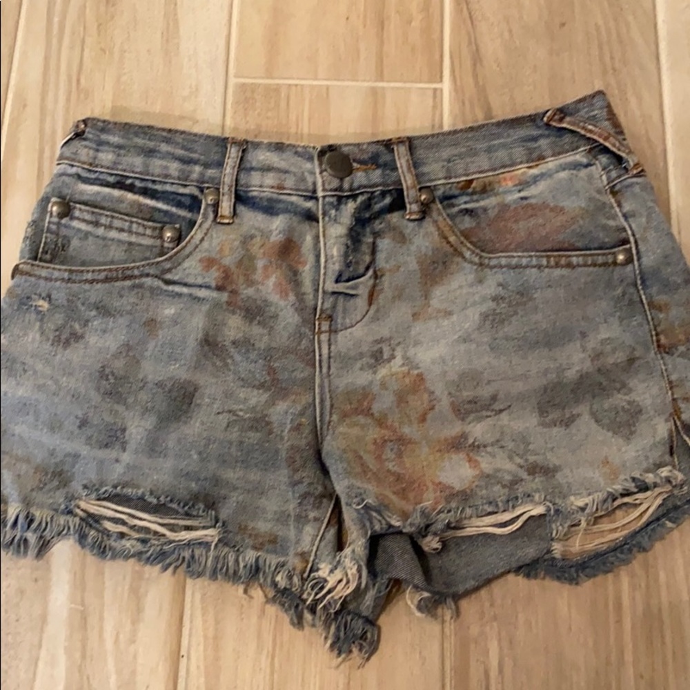Free People tie-dye shorts